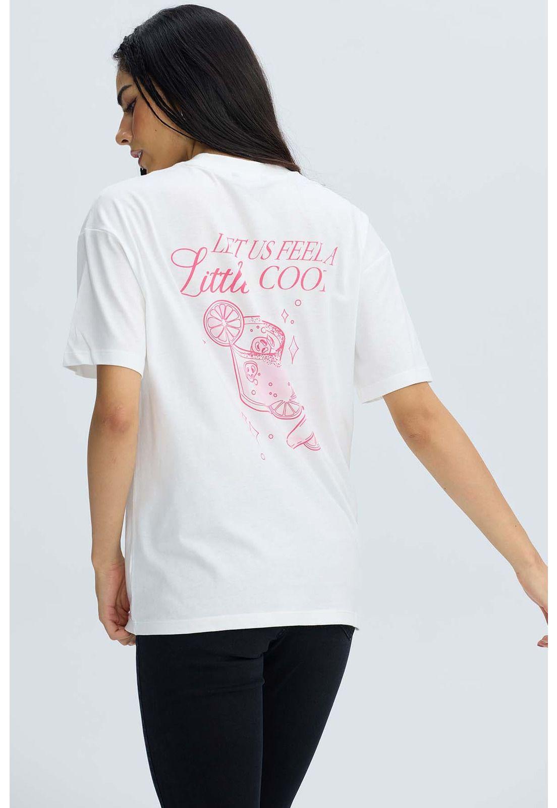 Polera Mujer Oversize Crudo-2