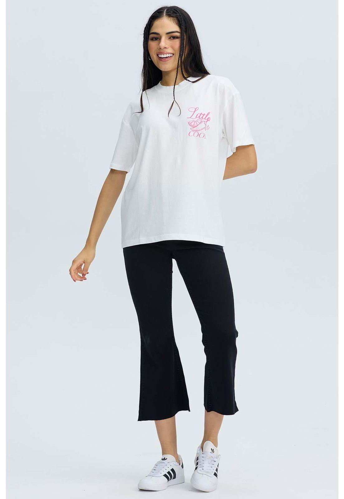 Polera Mujer Oversize Crudo-3