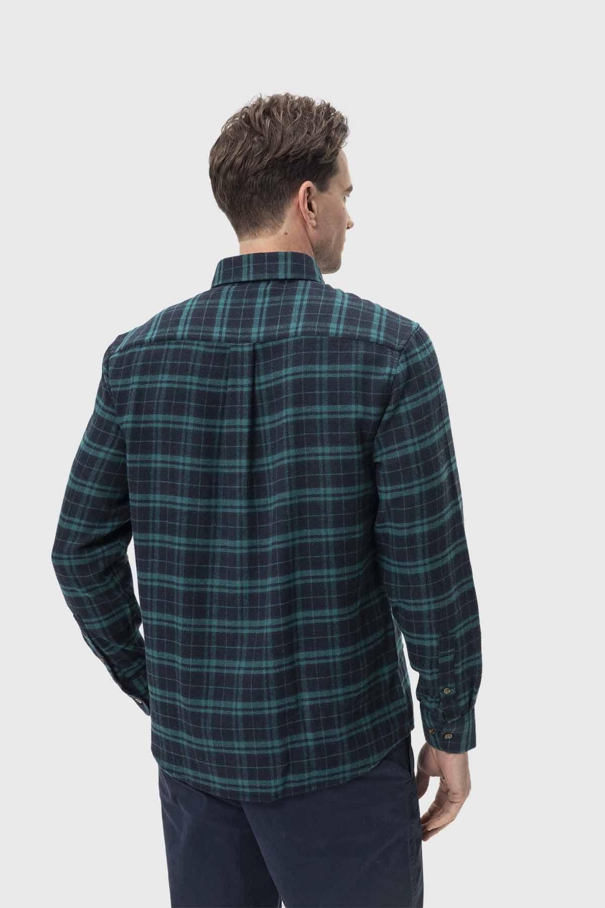 Camisa Hombre Básica Turquesa-2
