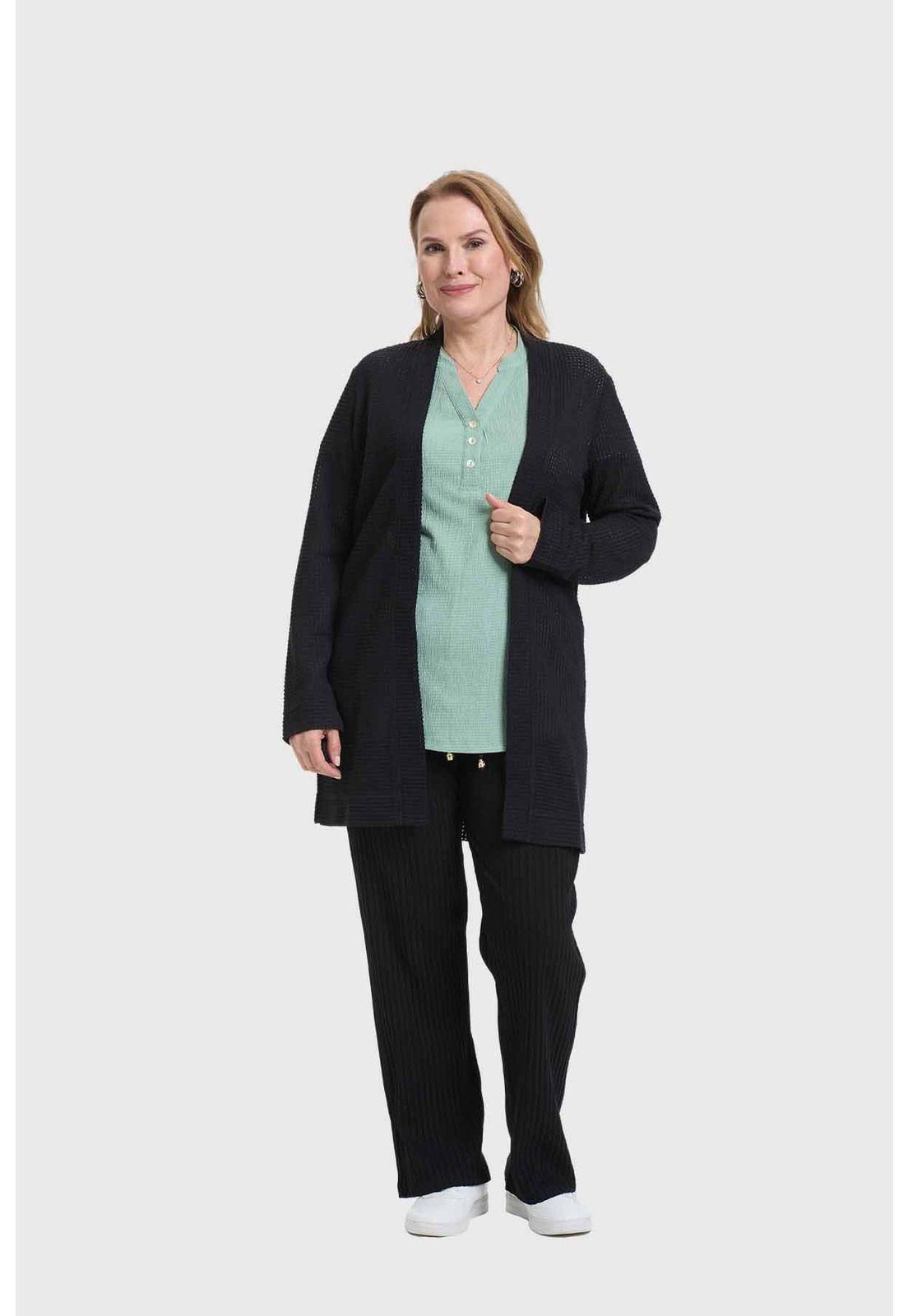 Polera Mujer Encaje Negro - lll-3