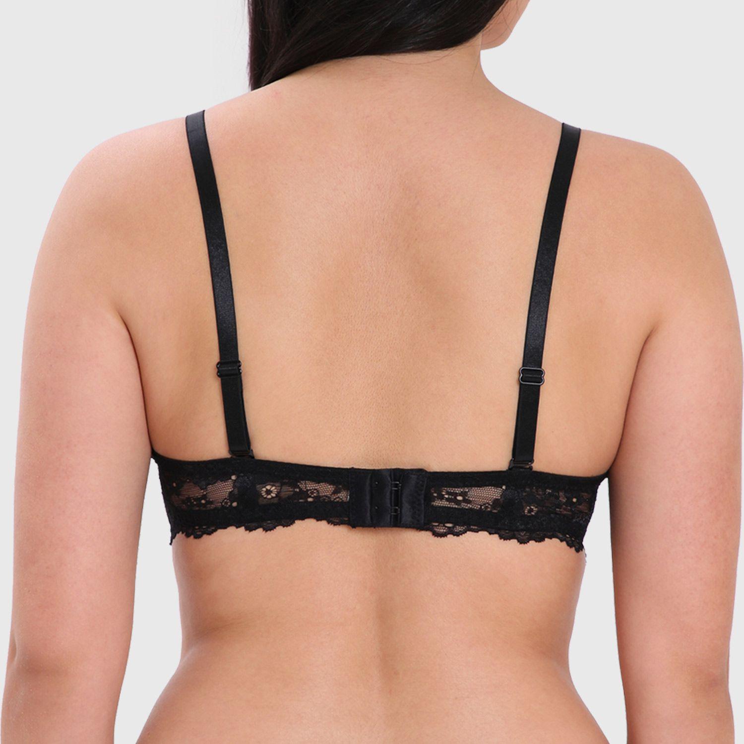 Sostén Mujer Cruce Delantero Raceback Negro Fashion's Park-1