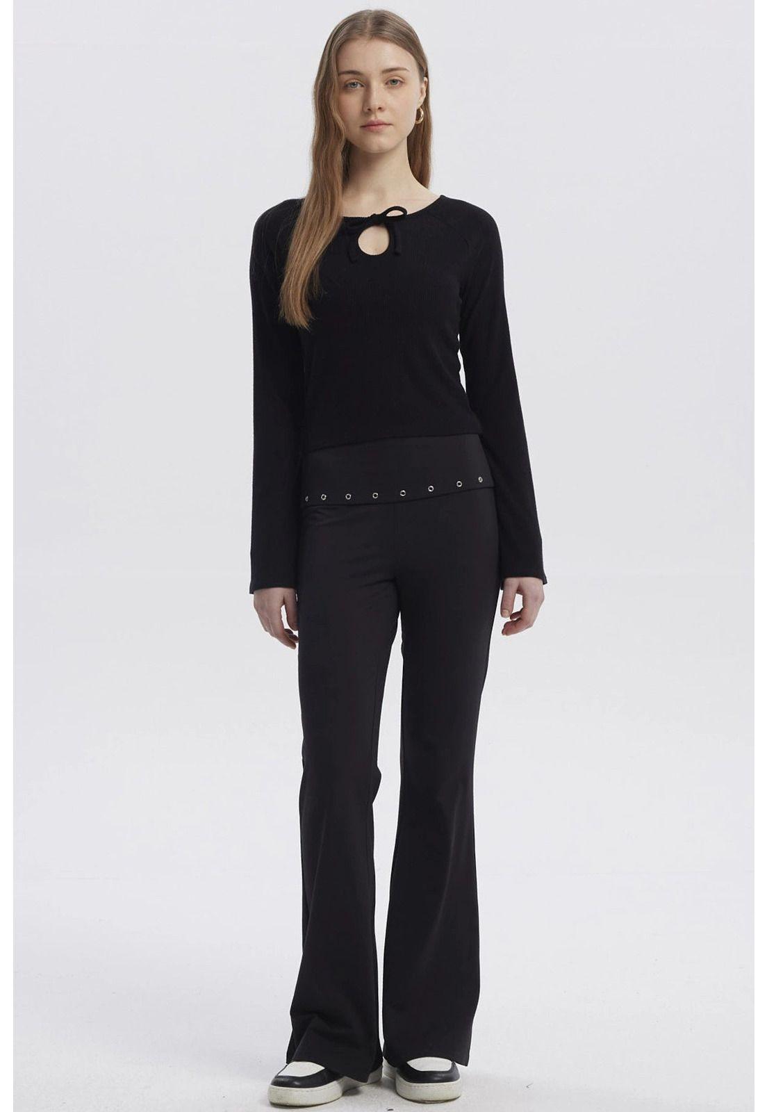 Sweater Mujer Juvenil Negro - Vll-3