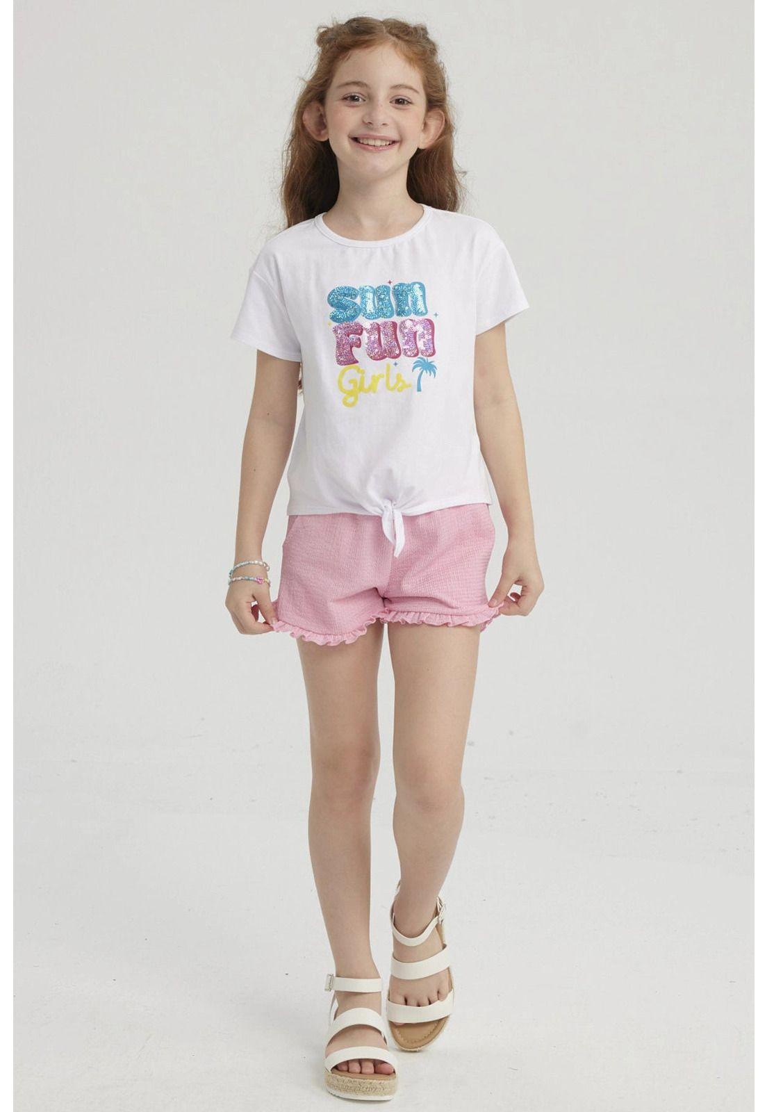 Polera Niña Nudo Blanco-3