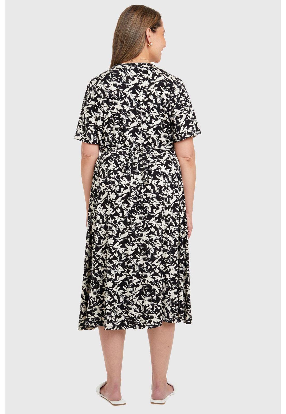 Vestido Mujer Campana Negro-1