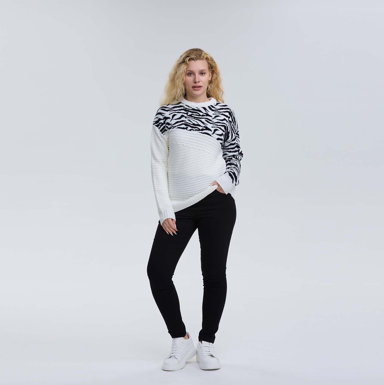 Sweater Mujer Print Crudo-3