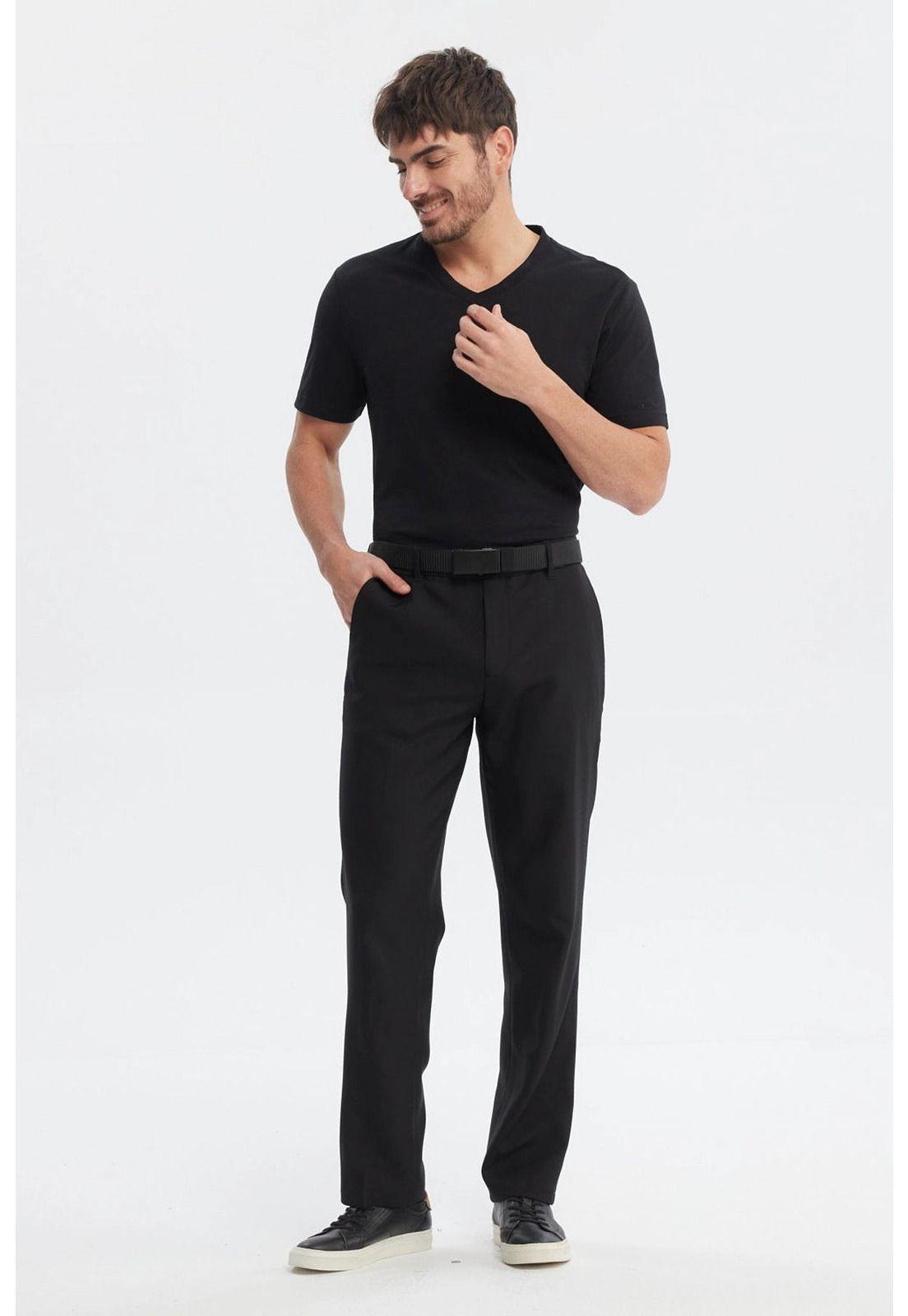 Polera Hombre Básica Negro - ll-3