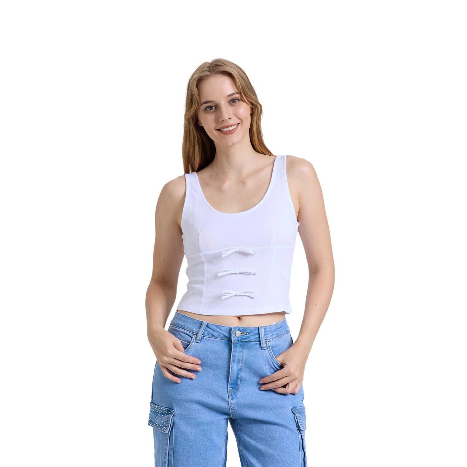 Polera Mujer Rosita Blanco Fashions Park-0