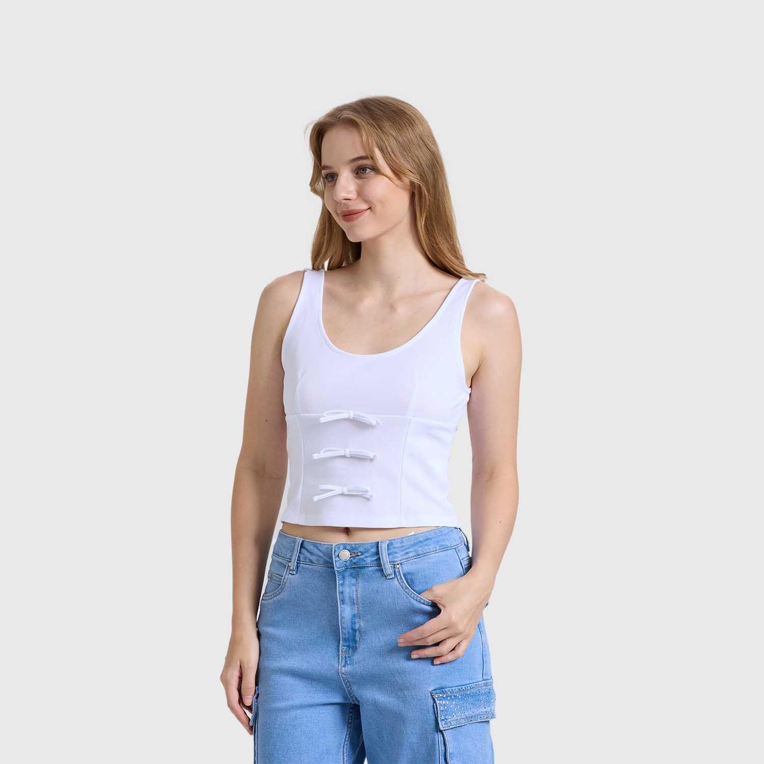 Polera Mujer Rosita Blanco Fashions Park-1