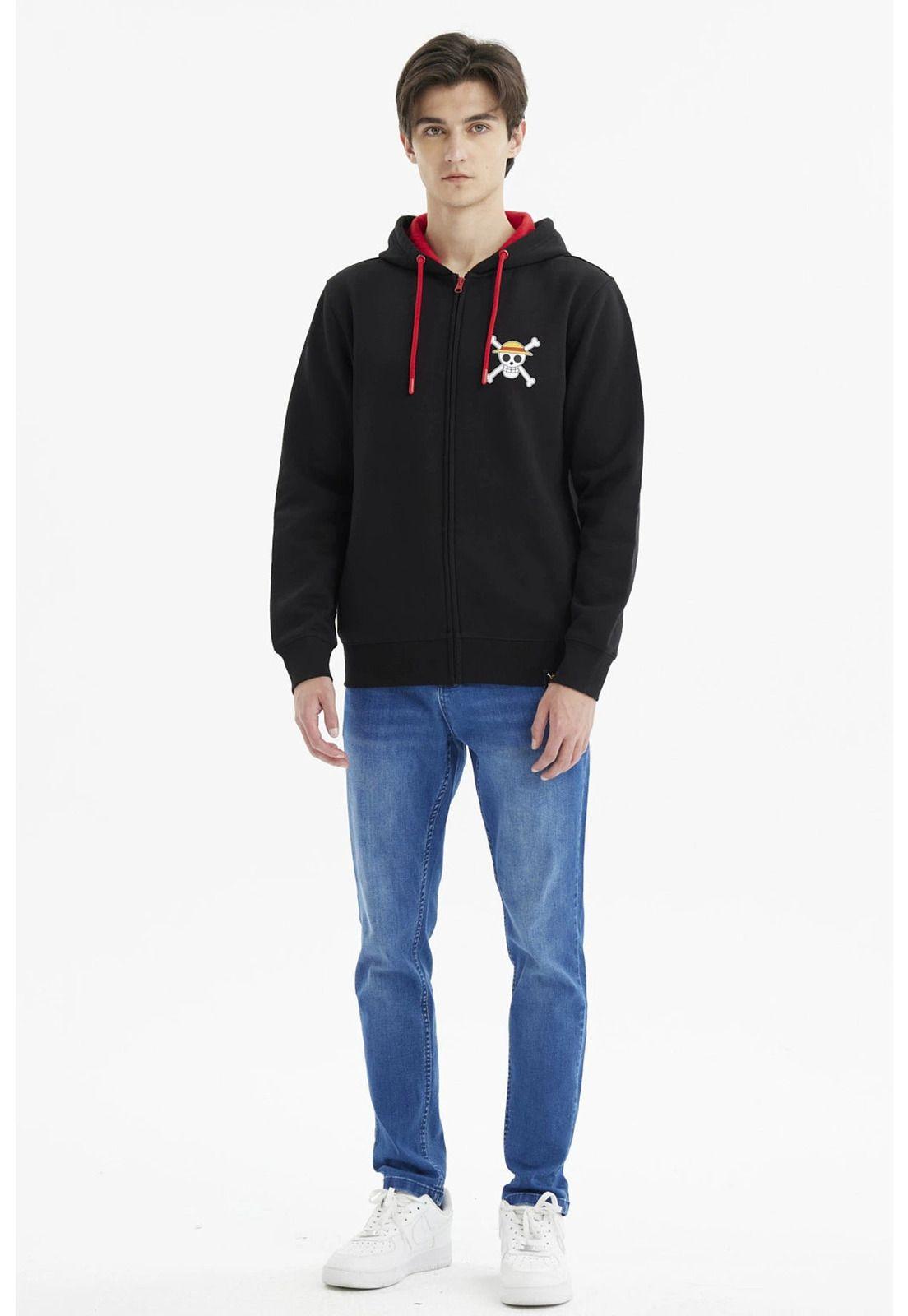 Polerón Hombre One Piece Negro - lll-3