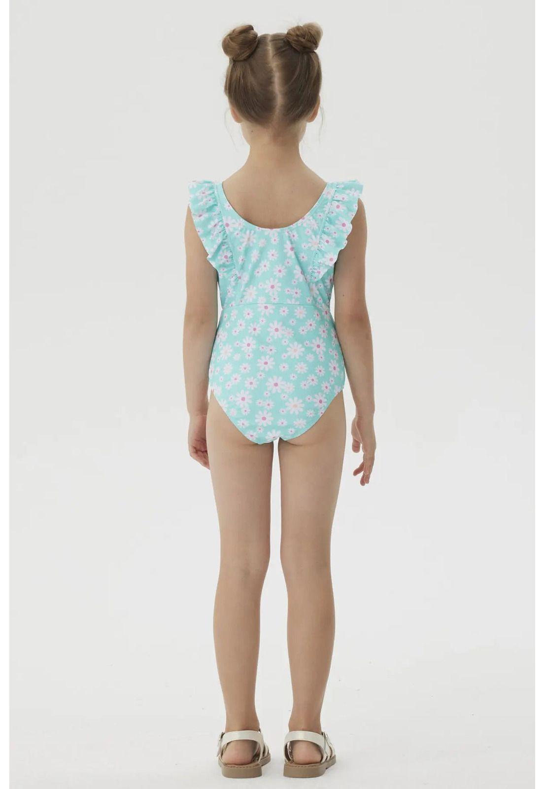 Traje De Baño Niña Con Vuelos Delantero Aqua-2