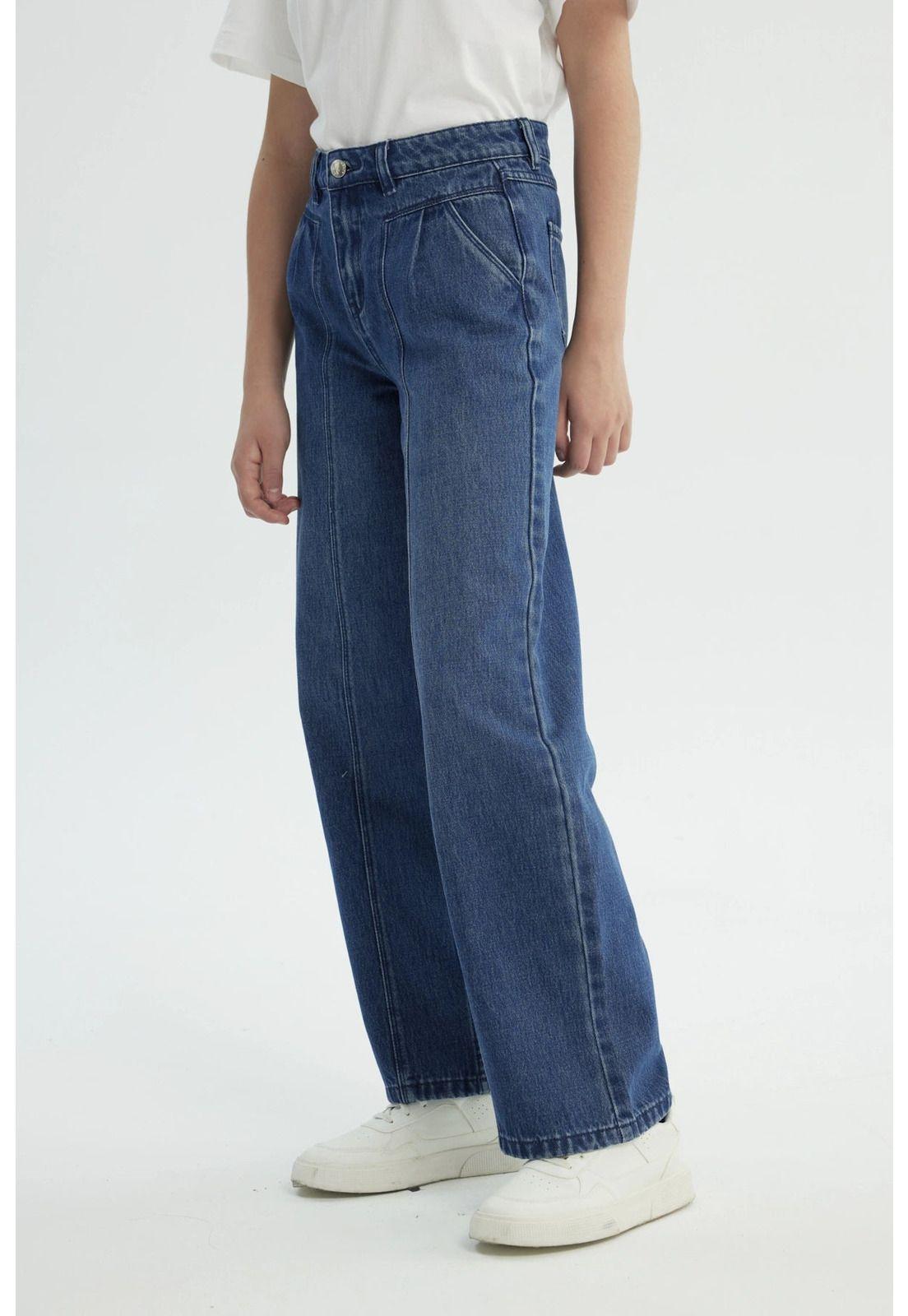 Jeans Niña Wide Leg Azul - XlV-1