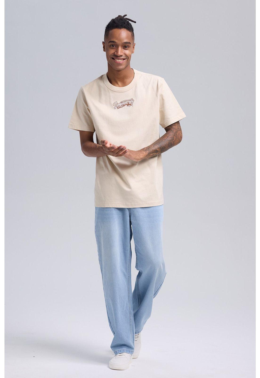 Polera Hombre Print Western Beige-3