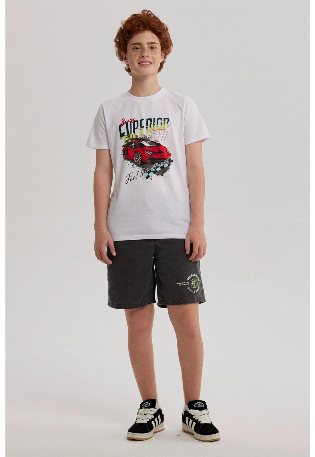 Short De Baño Niño Deslavado Negro-3