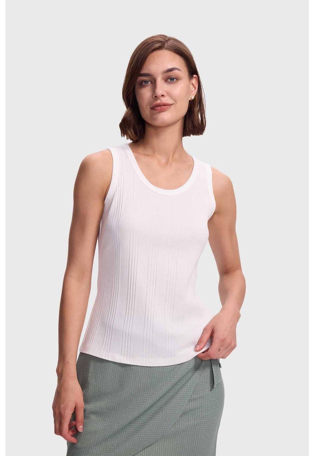 Polera Mujer Rib Rayas Y Blanco-0
