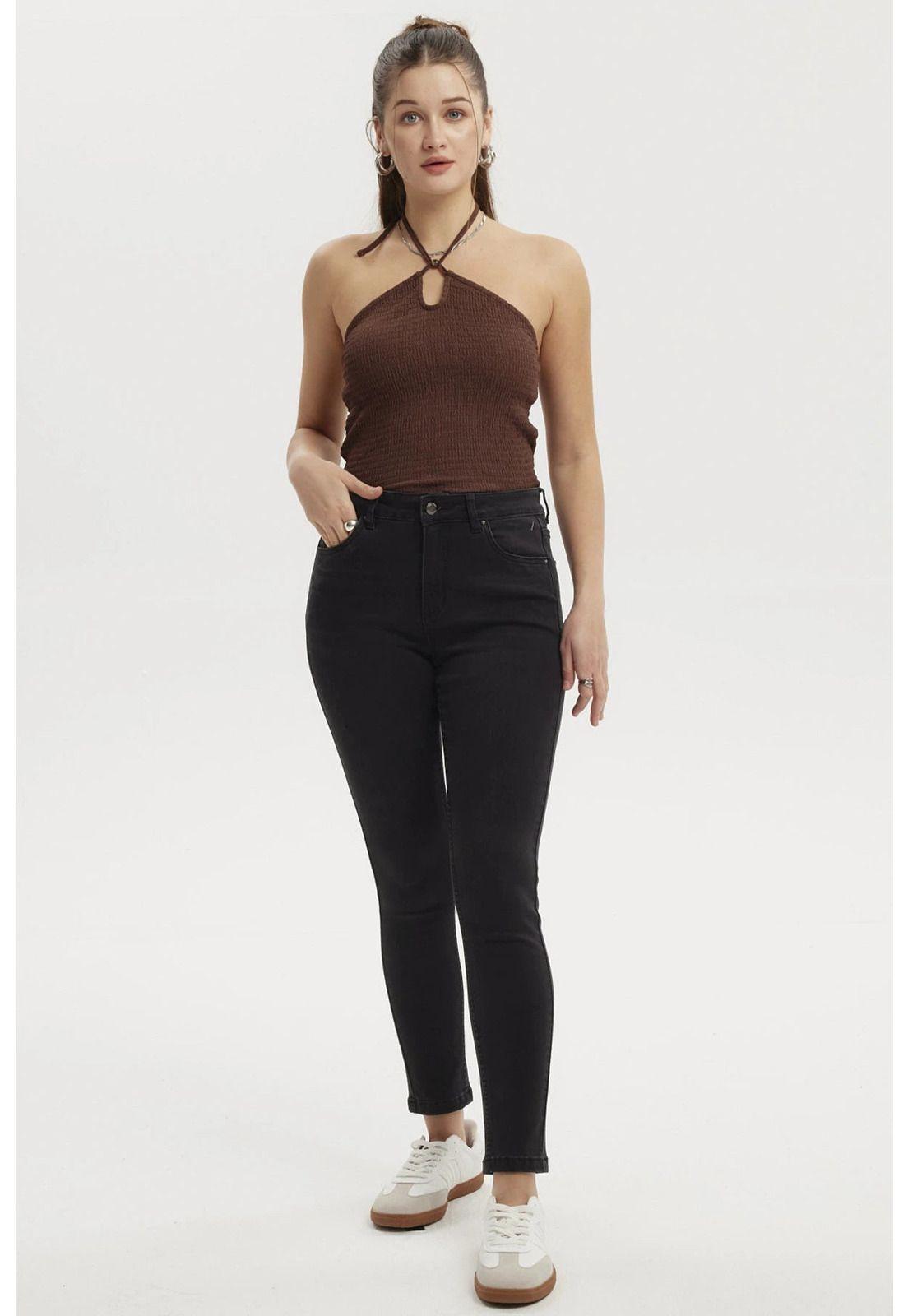 Jeans Mujer Super Skinny Estela Negro - ll-3