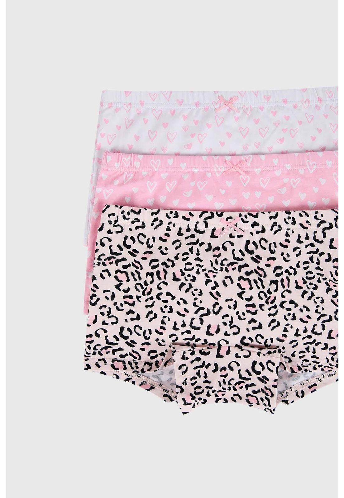 Calzón Niña Tripack Rosado-1