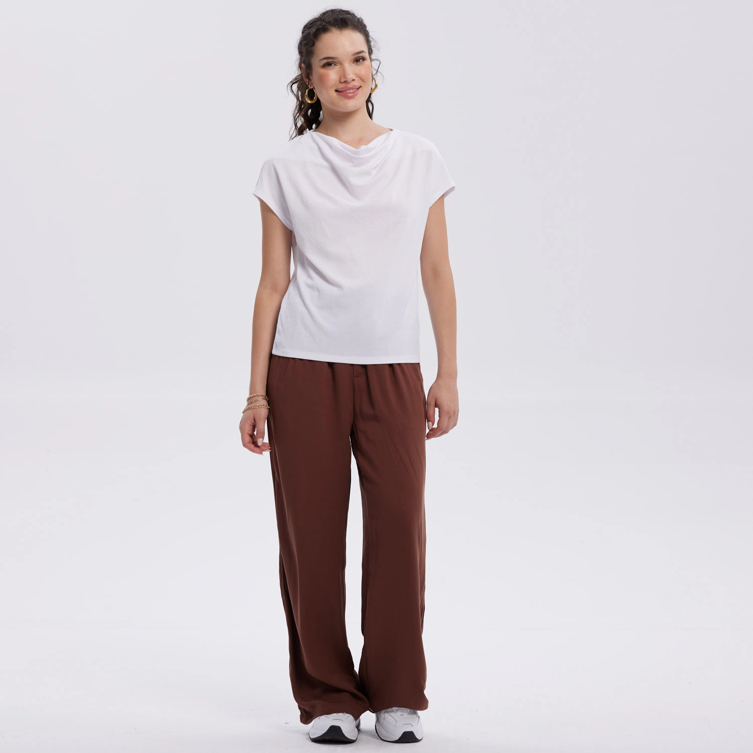 Polera Mujer Con Textura Blanco-0