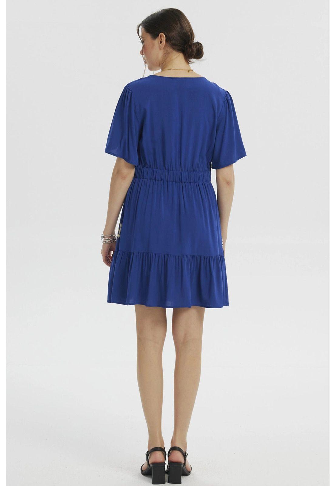 Vestido Mujer Estilo Falda Azul Claro-2