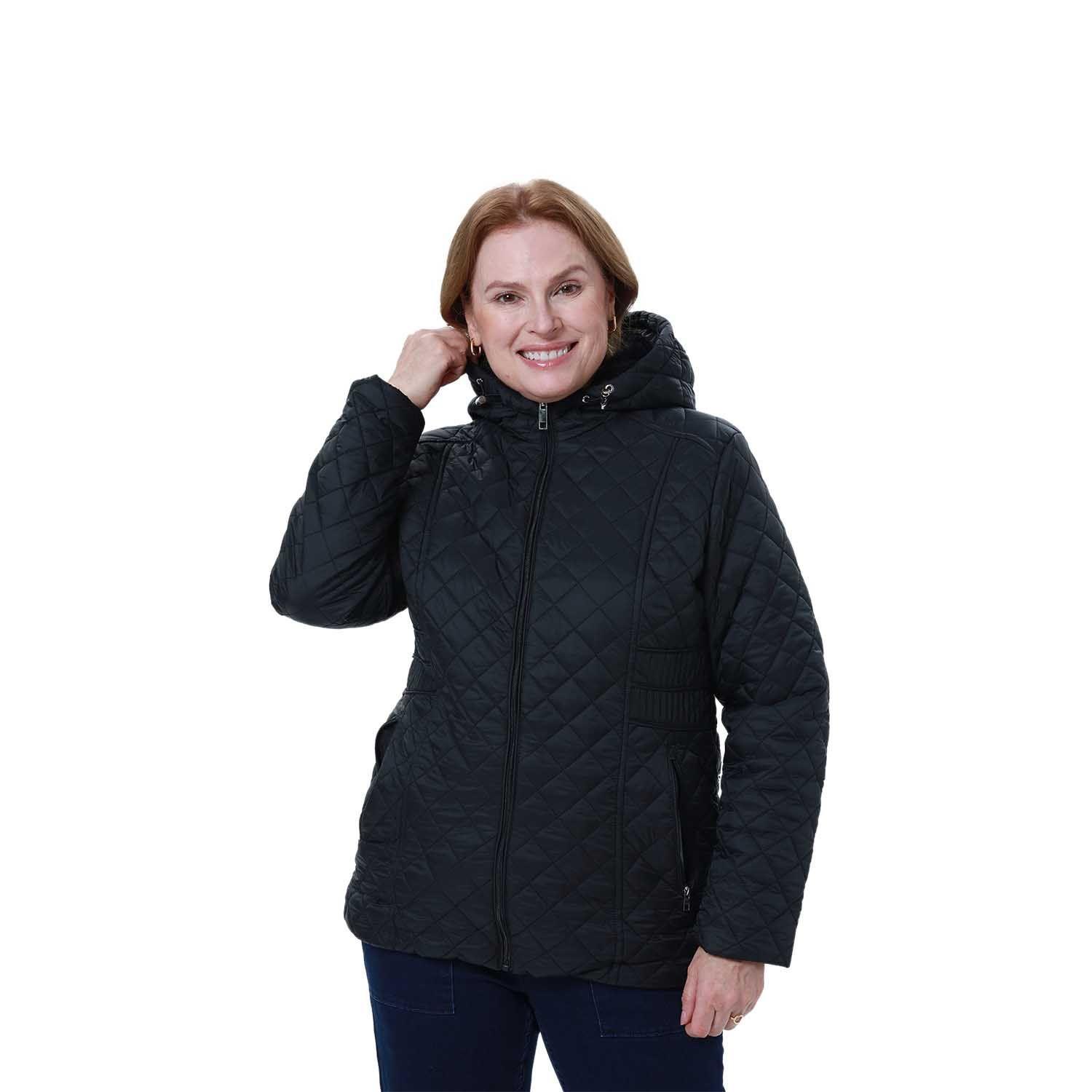 Parka Mujer Con Bolsillo Negro-0