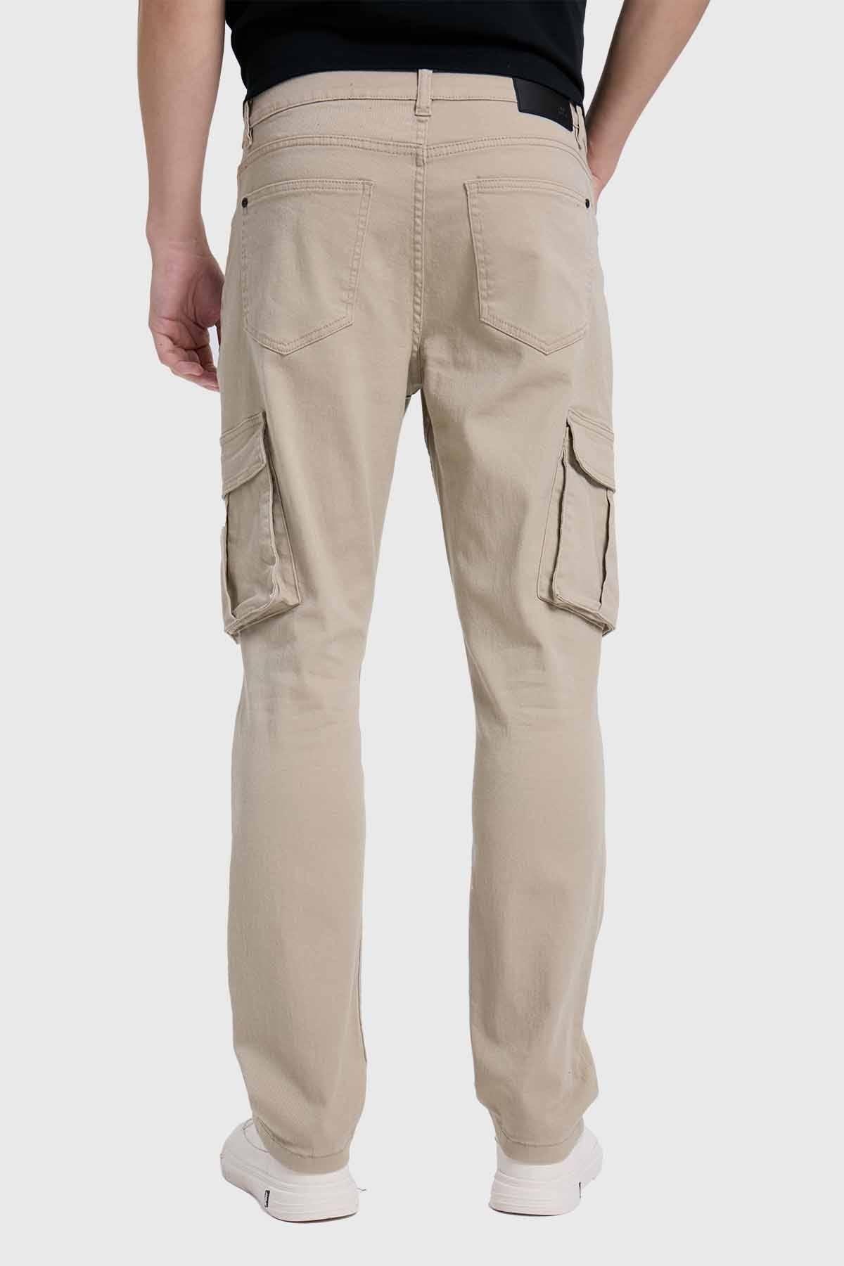 Jeans Hombre Cargo Beige-2