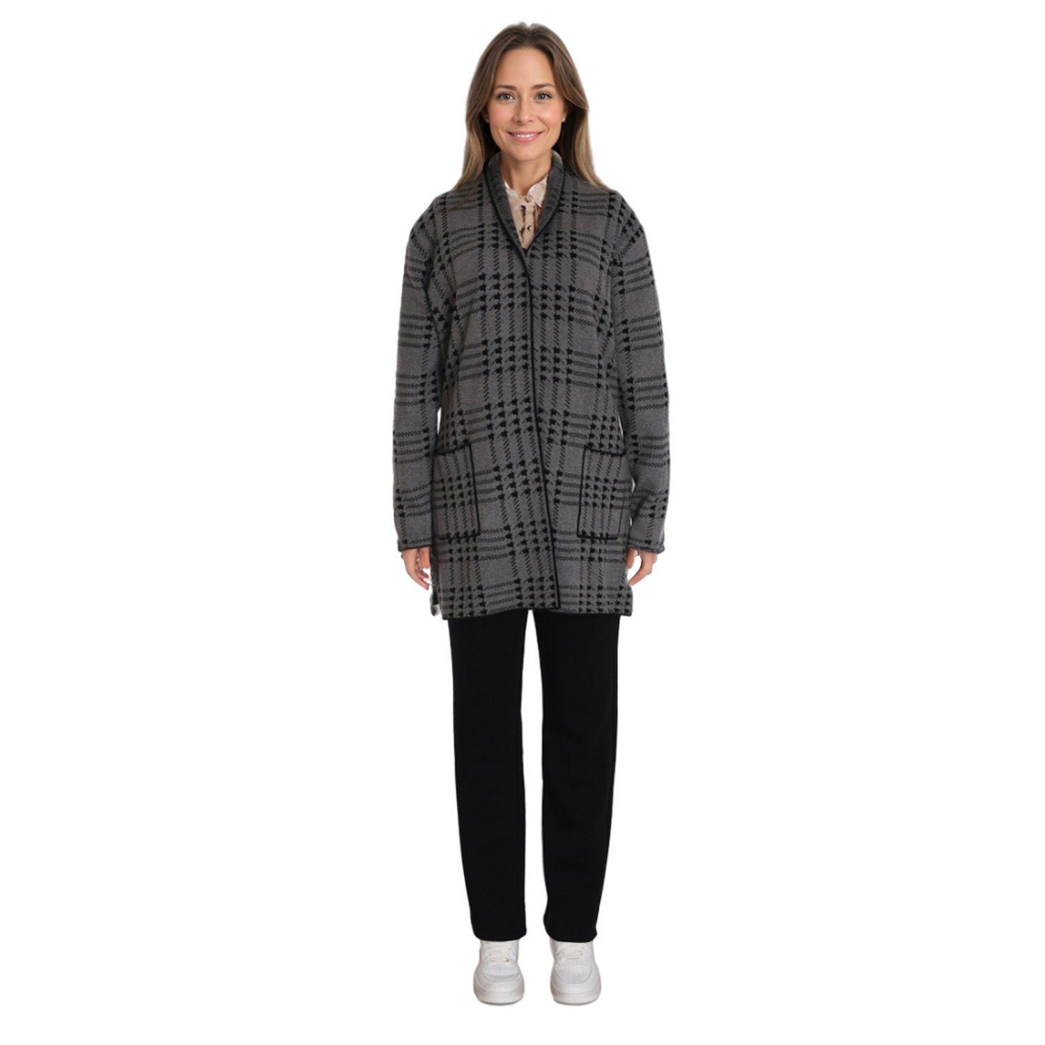 Sweater Mujer Rapport Gris-2