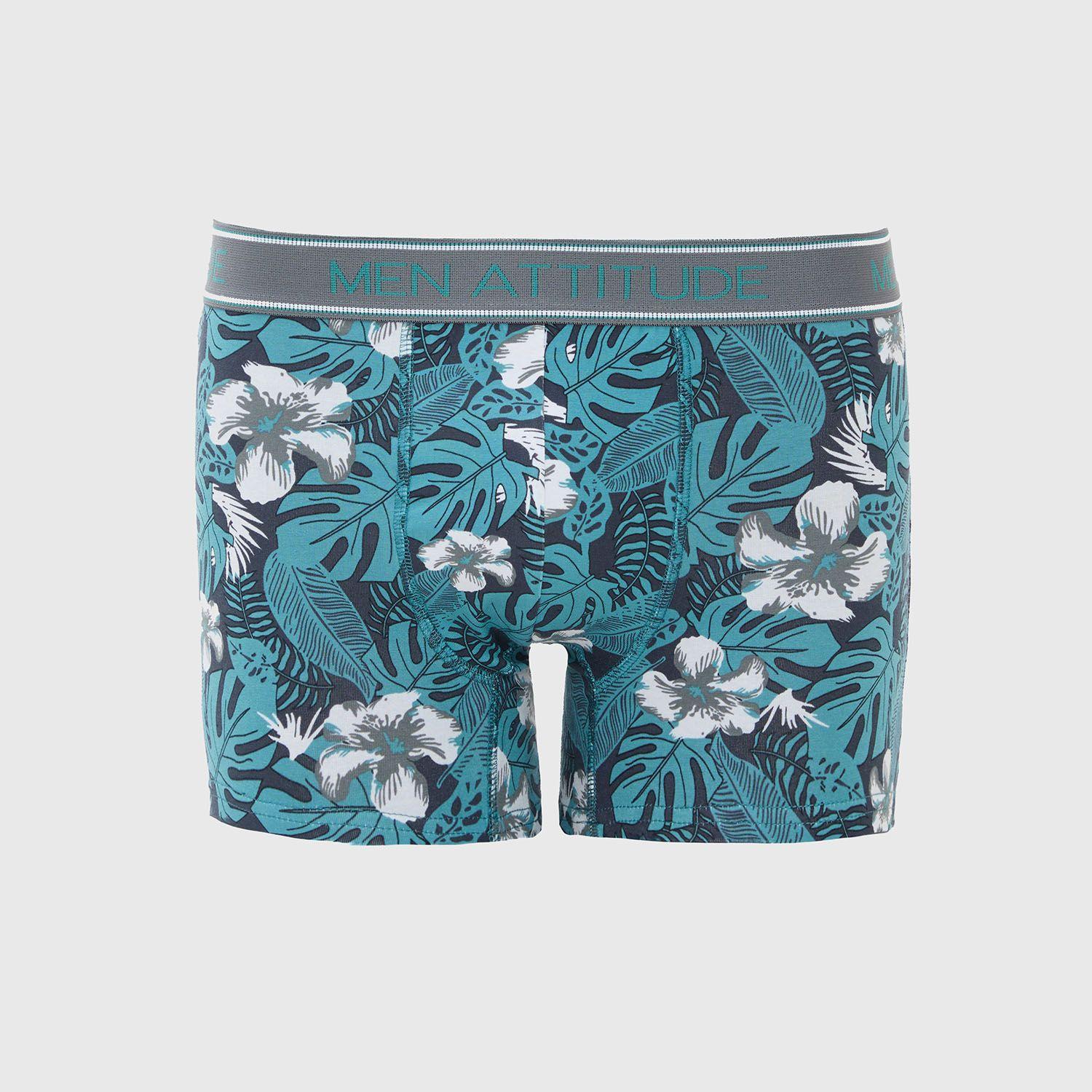 Boxer Hombre Bipack Verde Oscuro-2