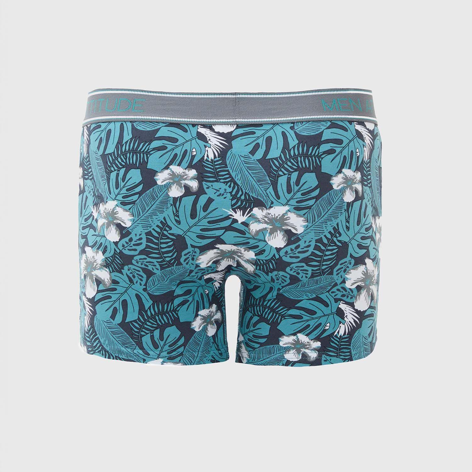 Boxer Hombre Bipack Verde Oscuro-3