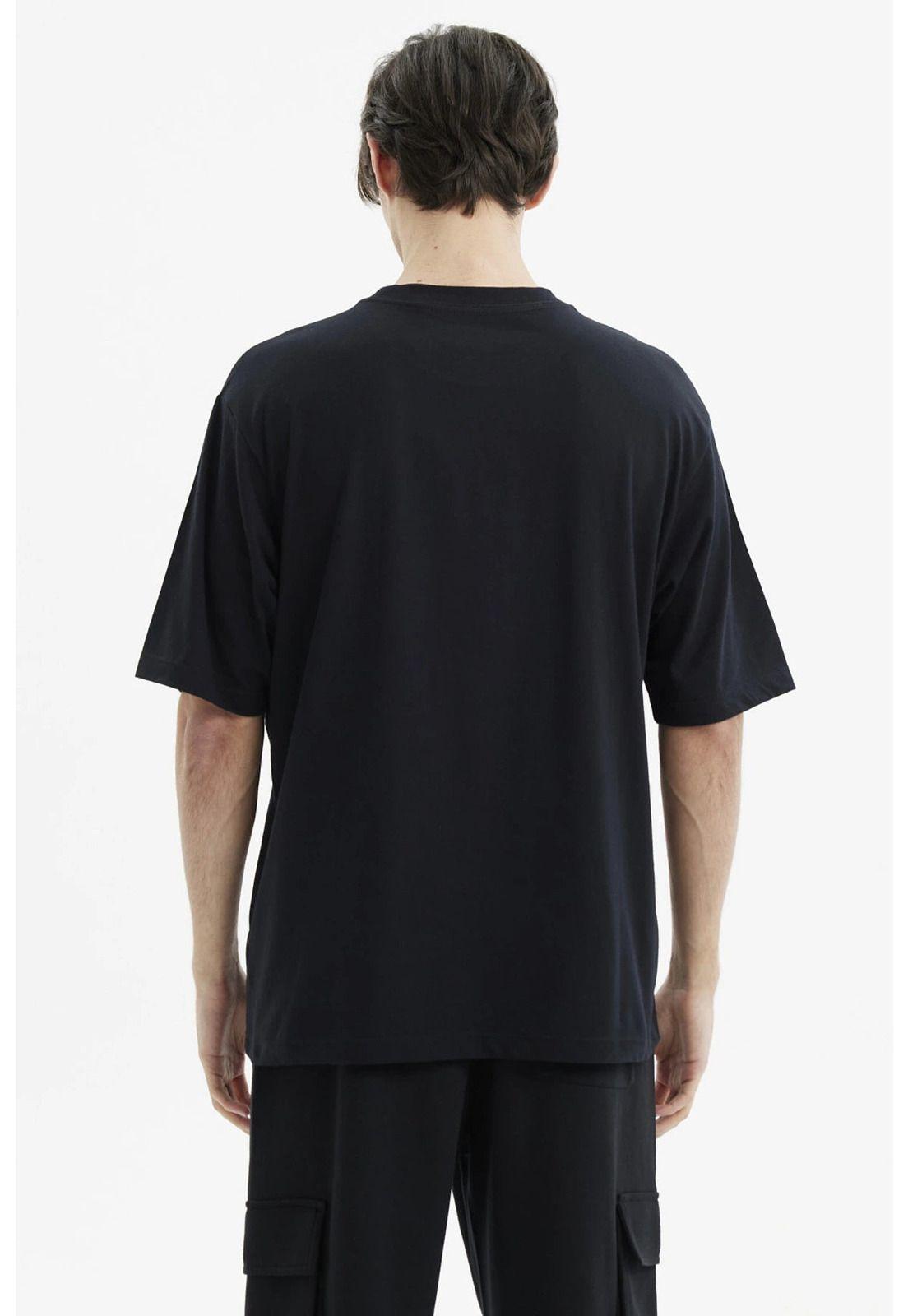 Polera Hombre Oversize Brooklyn Negro-2