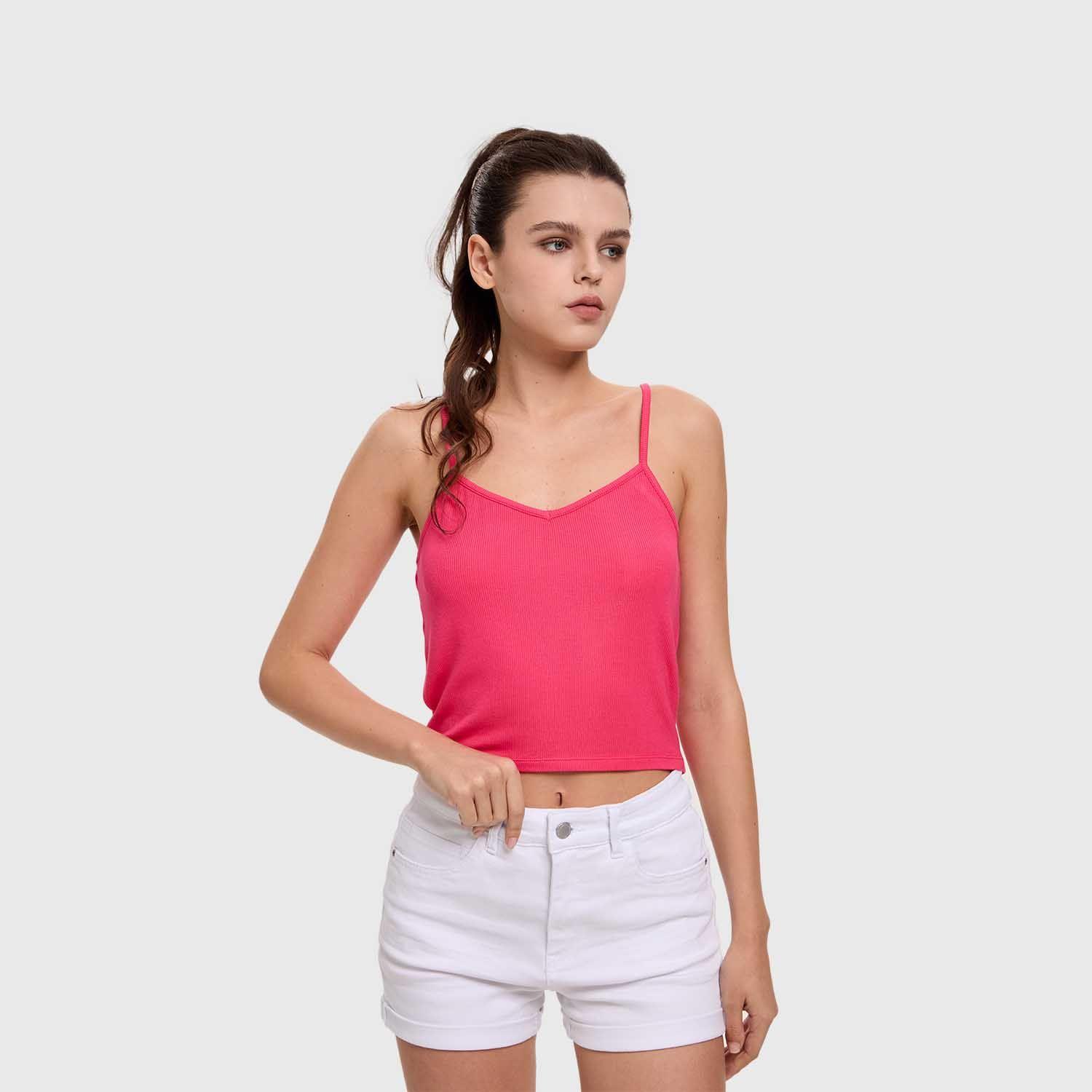 Polera Mujer Pabilo Crop Magenta Fashion's Park-1