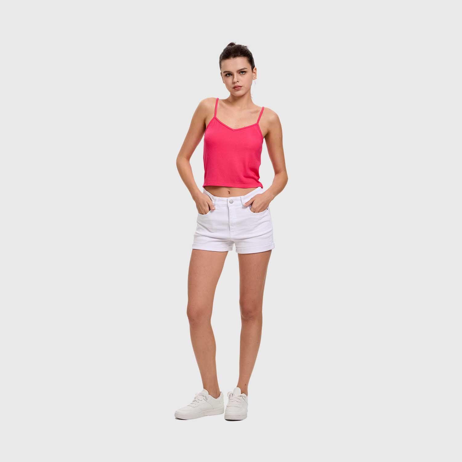 Polera Mujer Pabilo Crop Magenta Fashion's Park-3