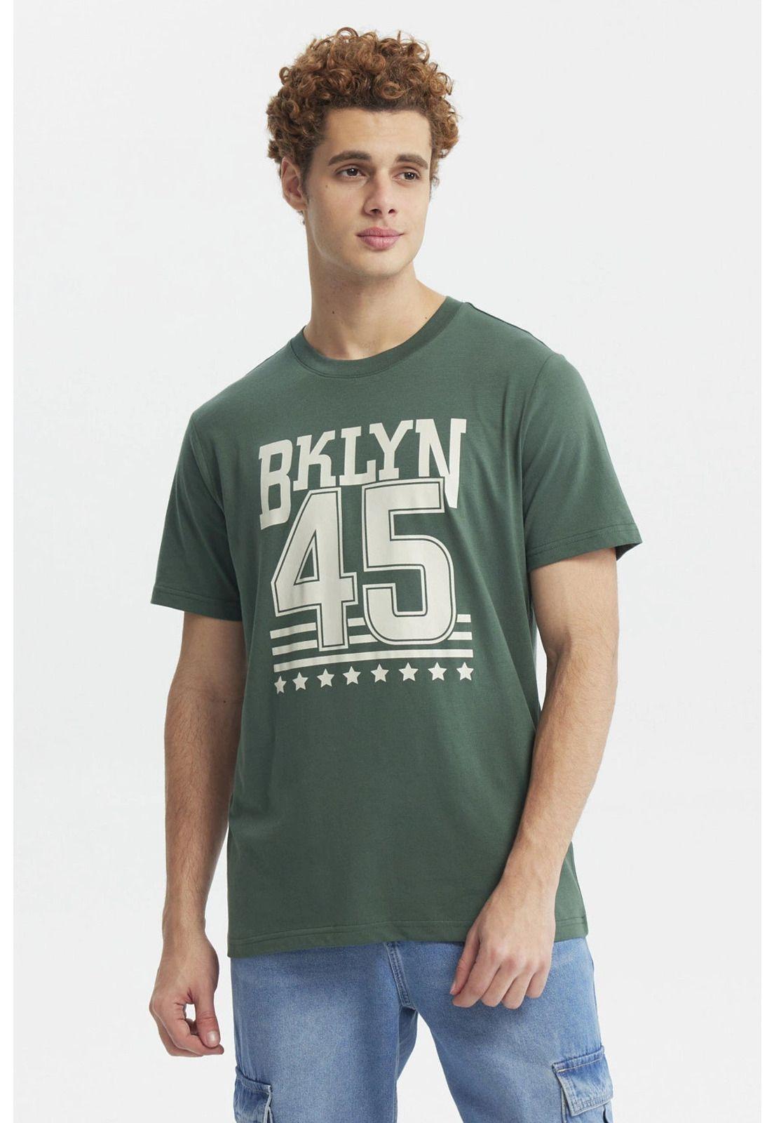 Polera Hombre Slim Verde - lll-0
