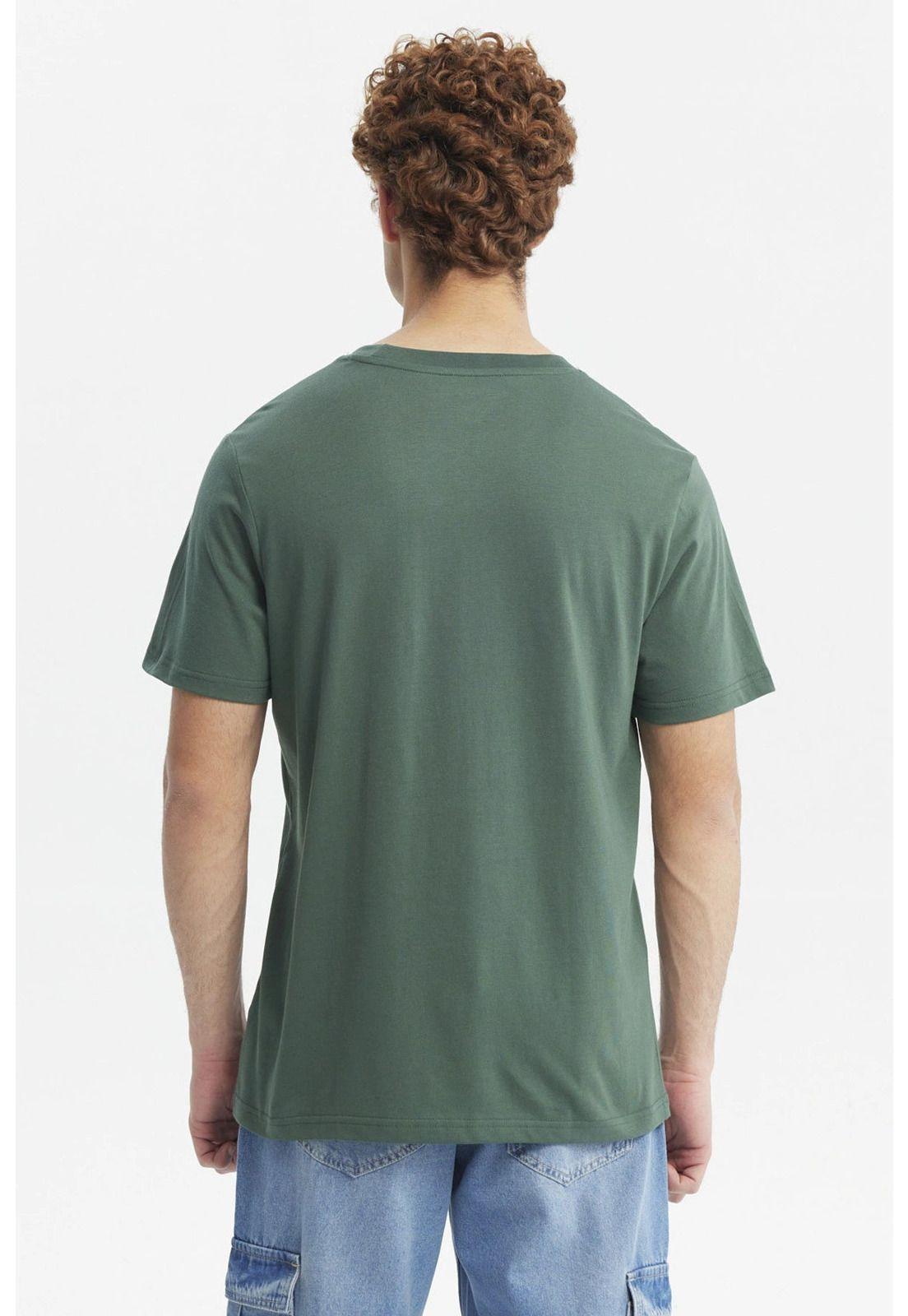 Polera Hombre Slim Verde - lV-2