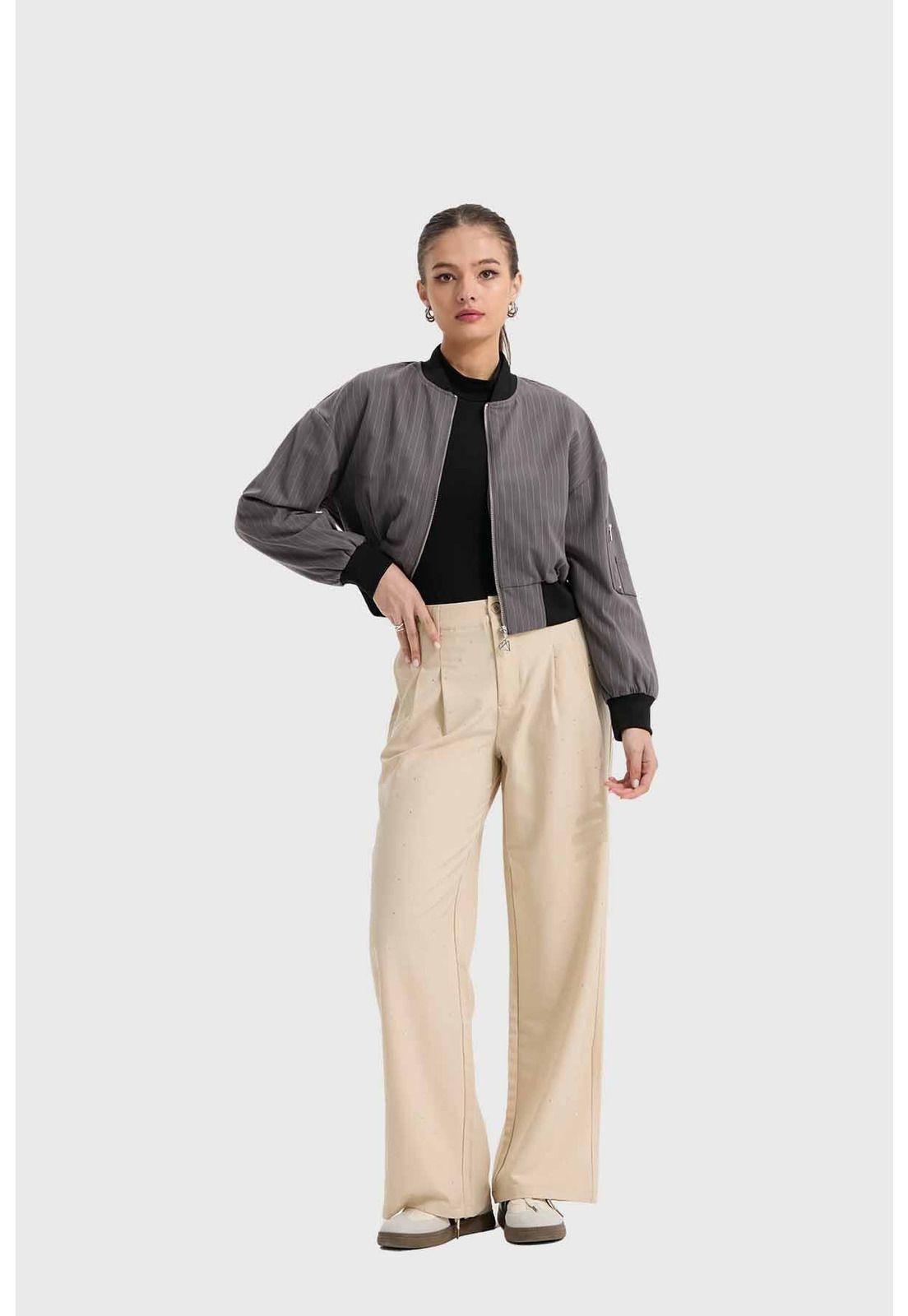 Chaqueta Mujer Bomber Marengo-3