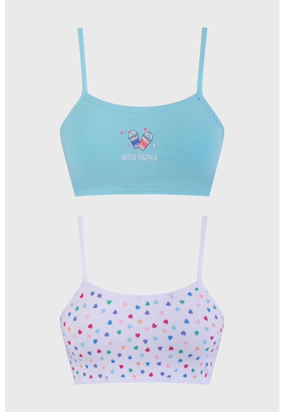Sostén Niña Bipack Peto Juvenil Print Calipso-0