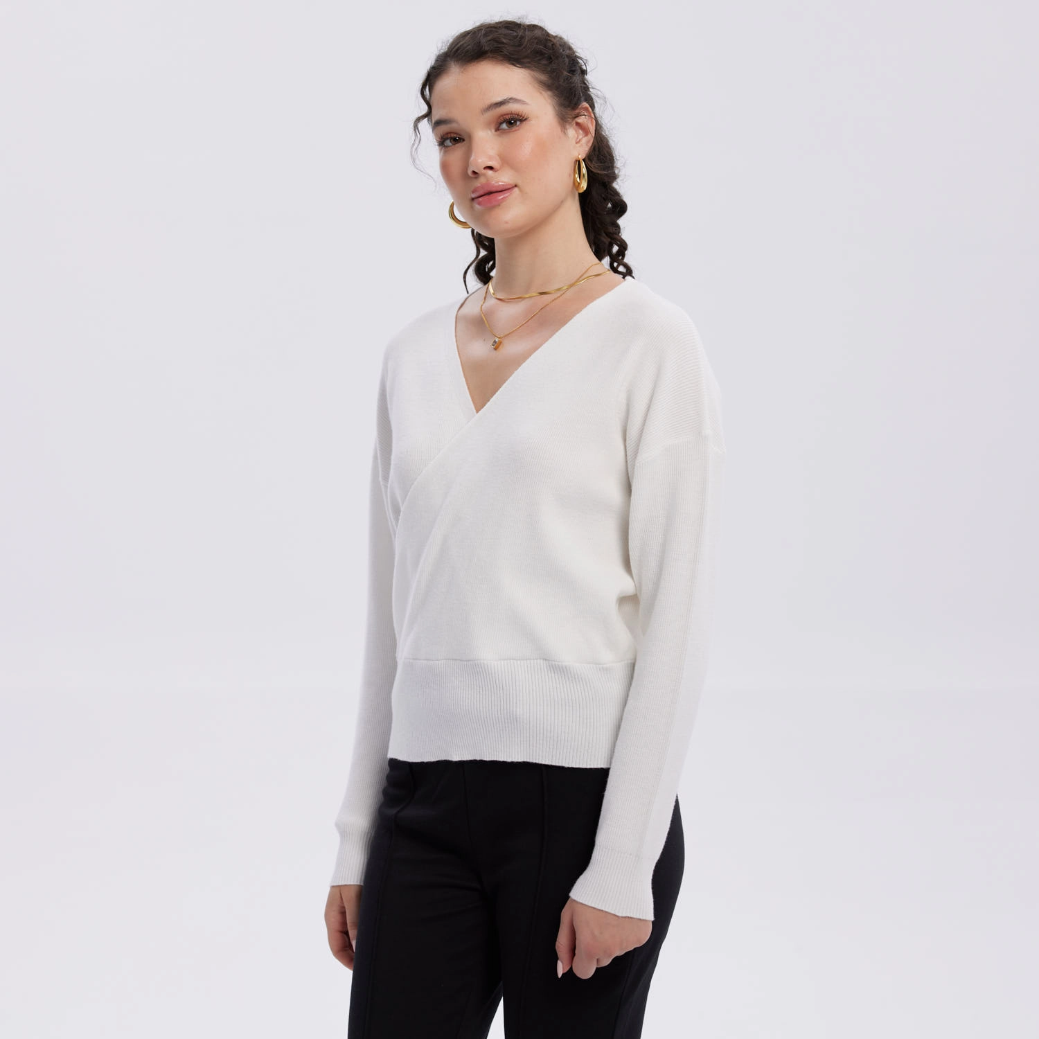 Sweater Mujer Delantero Crudo-2