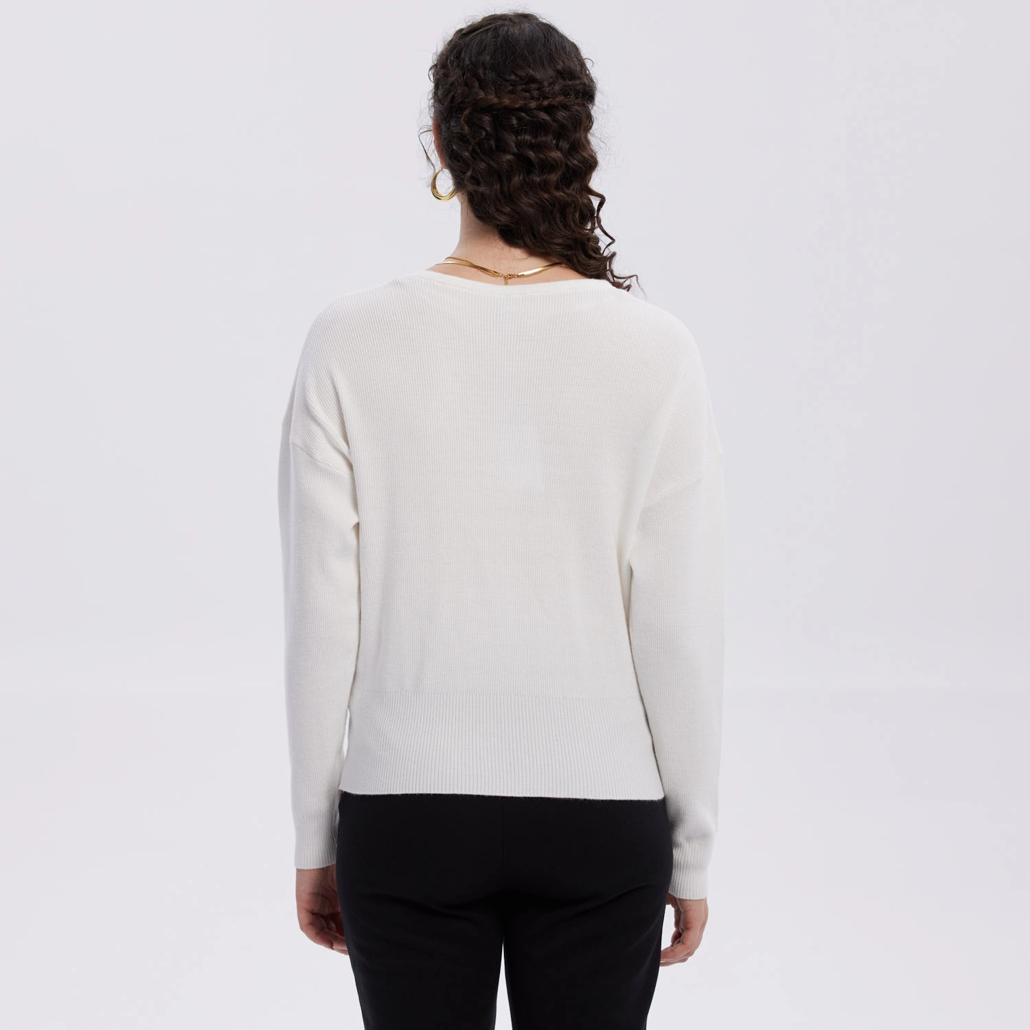 Sweater Mujer Delantero Crudo-3