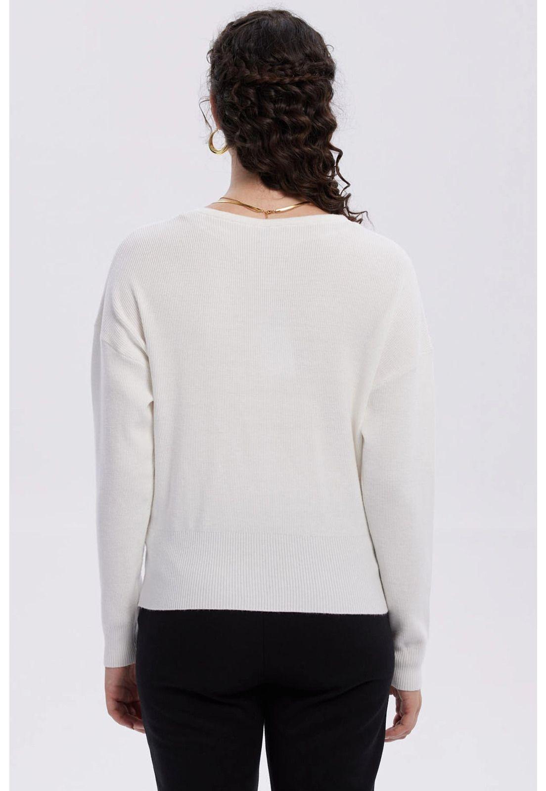 Sweater Mujer Delantero Crudo-2