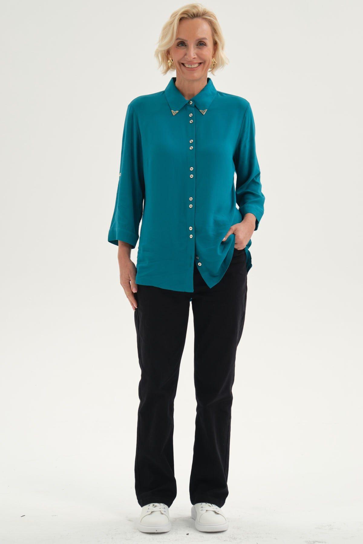Pantalón Mujer Gabardina Negro-3