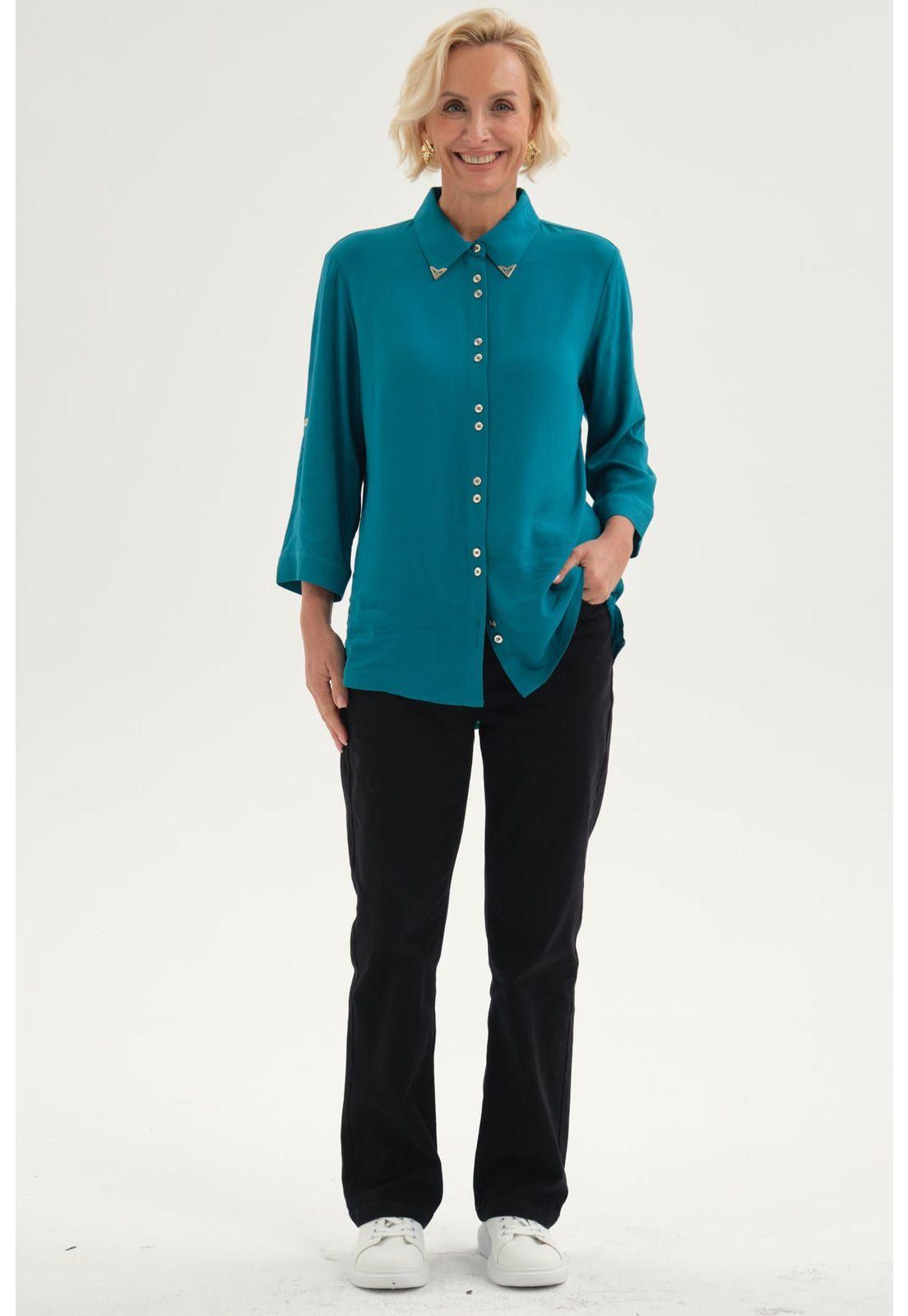 Pantalón Mujer Gabardina Negro-3