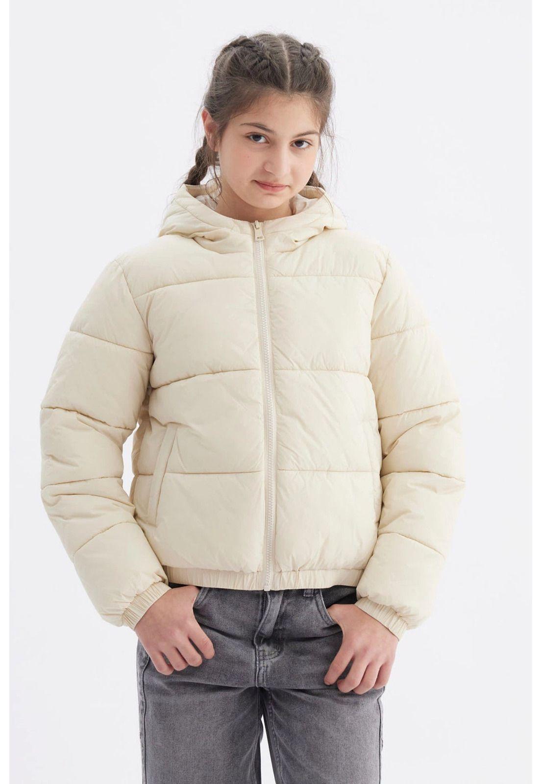 Parka Niña Básica Teen Crudo-0