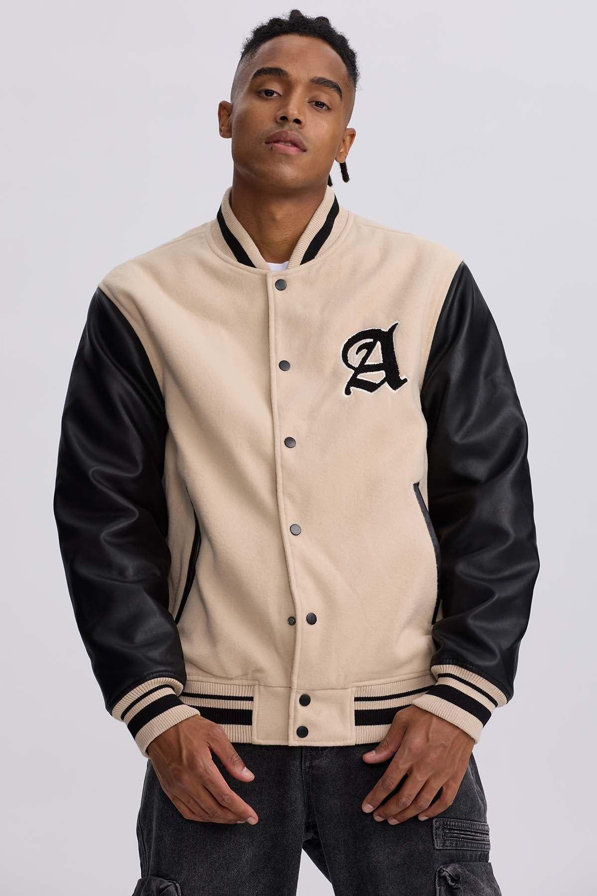 Chaqueta Hombre Versity Beige-0