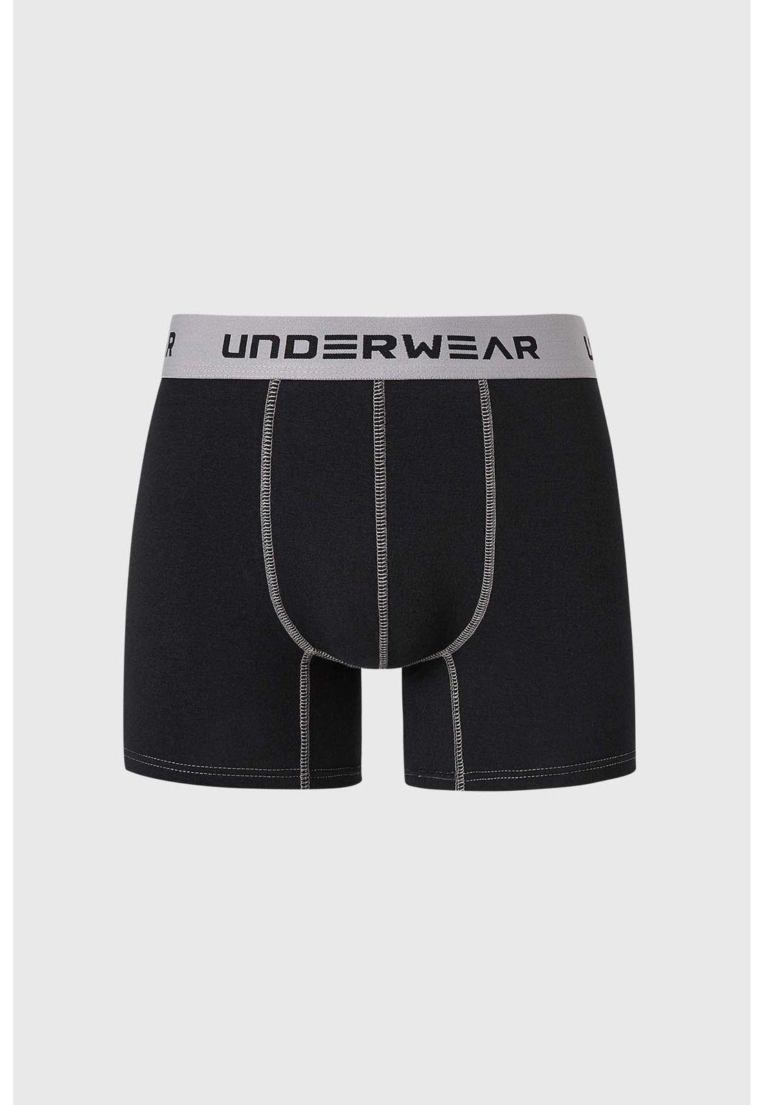 Bóxer Hombre Tripack Largo Negro-0