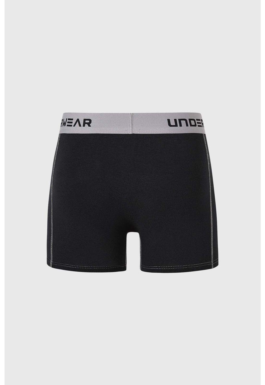 Bóxer Hombre Tripack Largo Negro-1