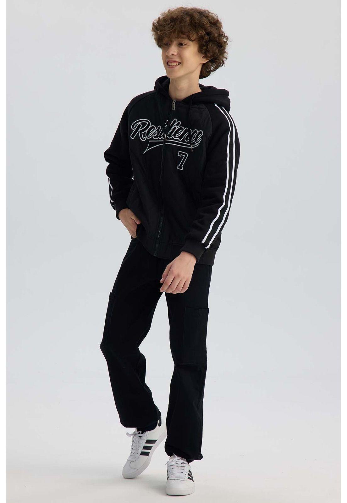 Chaqueta Niño Bomber Negro-3