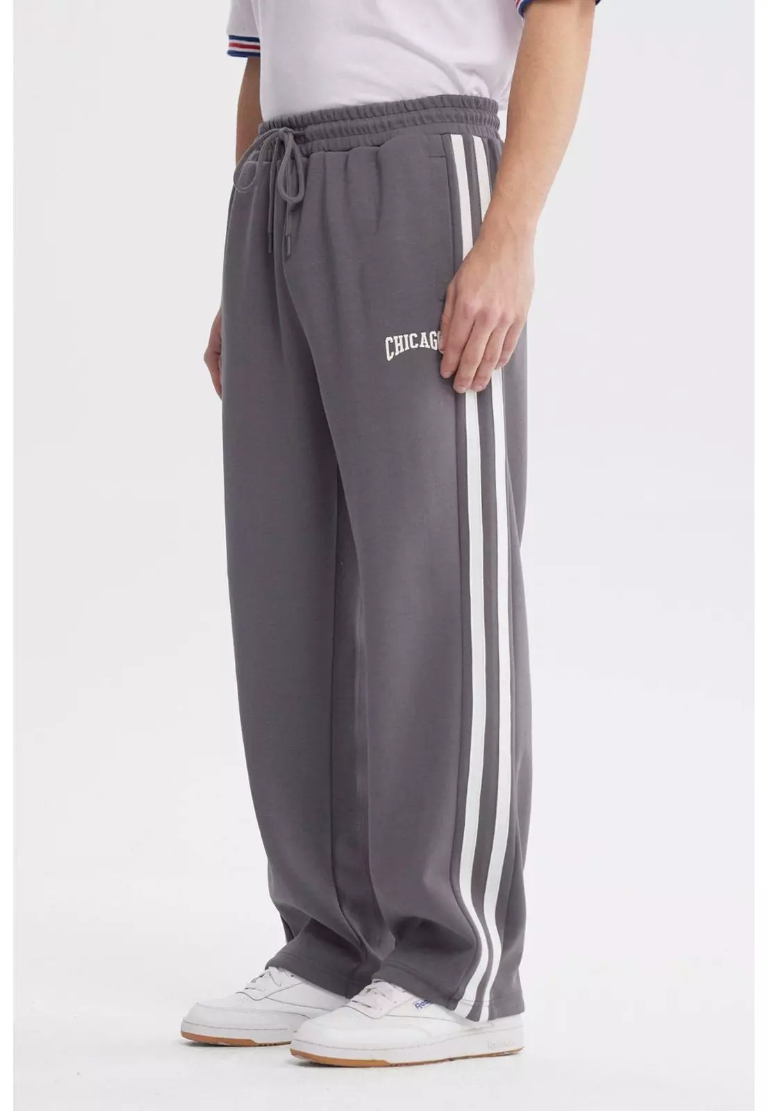 Pantalón Buzo Hombre Calce Recto Gris - lV-1