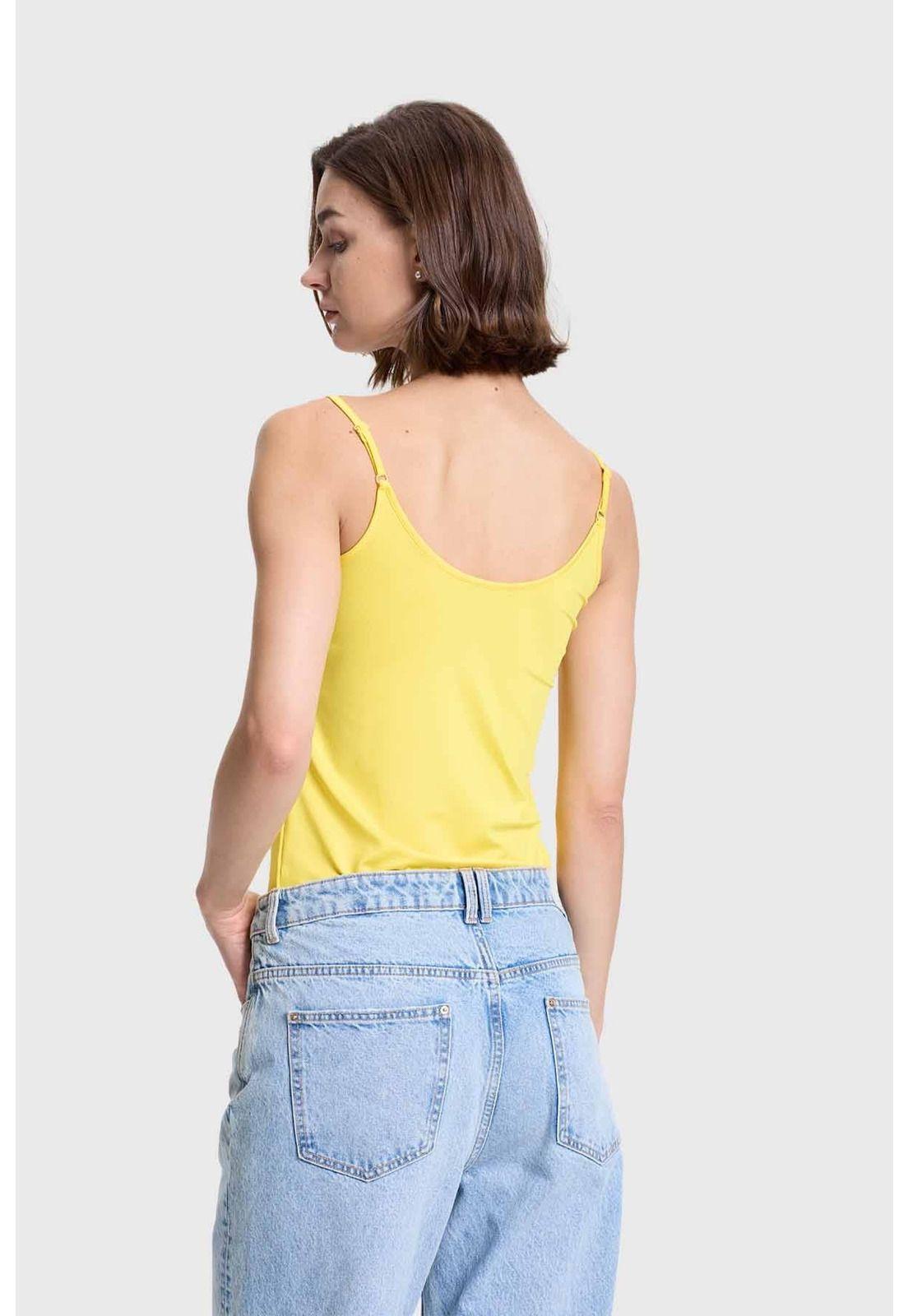 Polera Mujer Peto Pabilo Amarillo-2