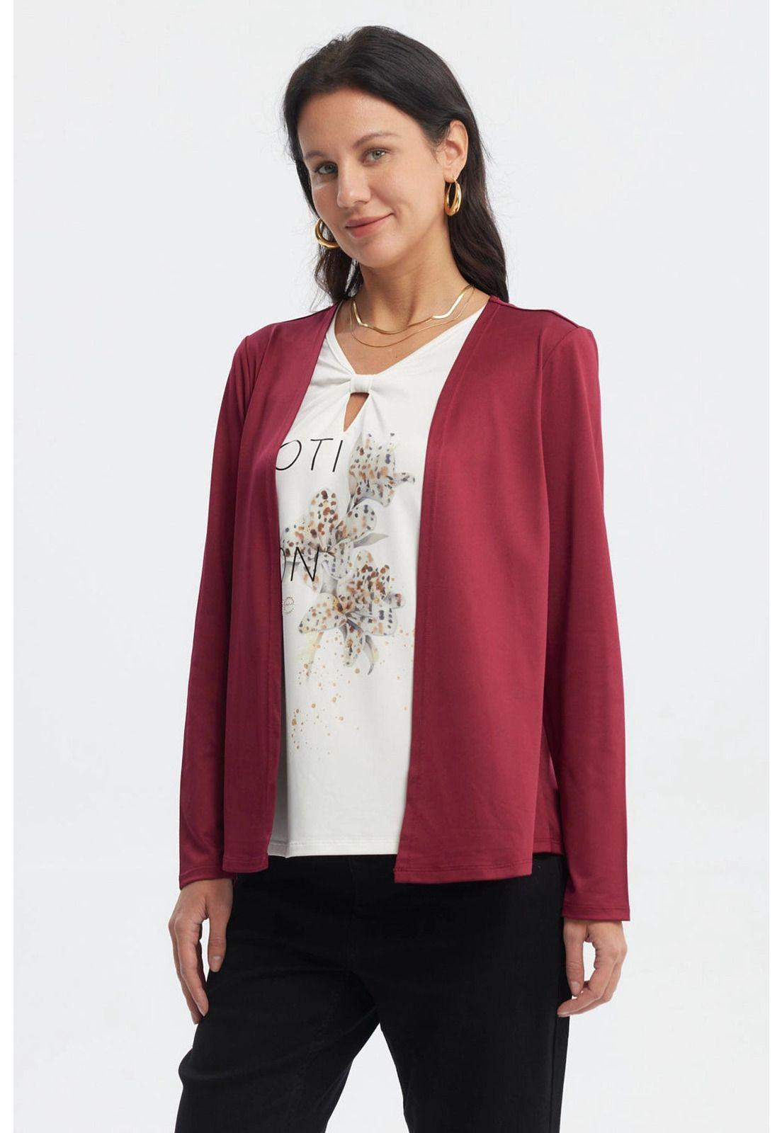 Polera Mujer Slim Rojo-1