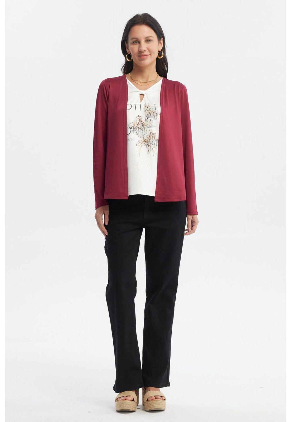 Polera Mujer Slim Rojo-3