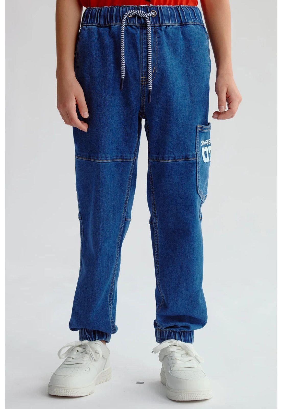 Jeans Niño Cargo Toddler Azul-0