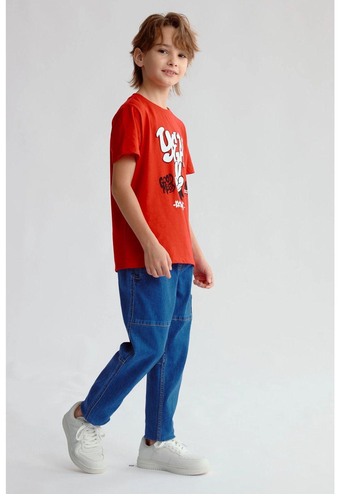 Jeans Niño Cargo Toddler Azul-3